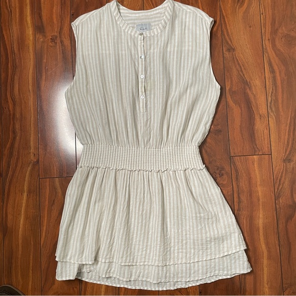 RAILS Linen Blend Angelia Dress in Dune Stripe - Picture 6 of 8